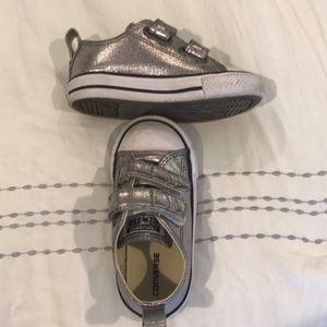 Silver converse all stars